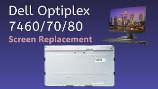 dell optiplex 7460 aio screen replace  how to replace screen in dell 7480 aio [upl. by Ainek]