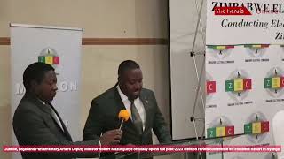 Deputy Minister Nobert Mazungunye officially opens the post2023 election review conference [upl. by Danyelle]