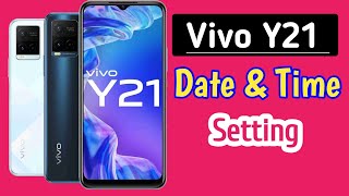 How to set date and time in vivo y21  vivo y21 me time set kaise kare  date setting [upl. by Earezed]