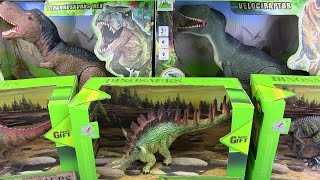 Dinosaurs Jurassic World amp Dinosaur Toys VELOCIRAPTOR VS TYRANNOSAURUS REX  Toys for kids [upl. by Rickey]