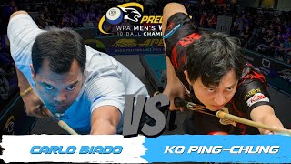 QUARTERFINAL • 2024 PREDATOR WPA MENS WORLD 10BALL • CARLO BIADO VS KO PINGCHUNG [upl. by Ardnac]