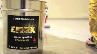 Aplicare vopsea epoxidica pentru pardoseli  emexro  0214570638 [upl. by Havstad528]