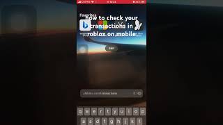 How to check your roblox transactions on mobile [upl. by Blondie]