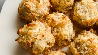 Easy Coconut Macaroonkid friendly recipe [upl. by Icaj]