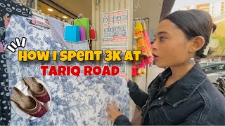 How I Spent 3k at Tariq Road 🛍️  Karachis Famous Street Market  Shopping in Budget 🛒🥰 [upl. by Yonah]