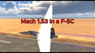 What Happens When you go Mach 153 in a F5C War Thunder warthunder [upl. by Liebman]