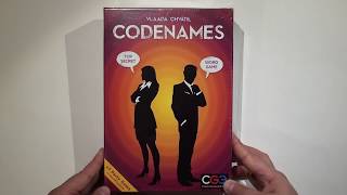 Codenames Board Game Unboxing [upl. by Enenaj896]