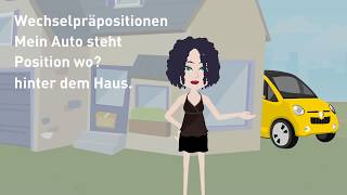 Deutsch lernen mit Dialogen  Lektion 51  Wechselpräpositionen mit Akkusativ und Dativ [upl. by Marketa]