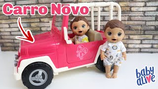 BABY ALIVE GÊMEOS LAURINHA E FELIPINHO GANHARAM UM SUPER CARRO NOVO [upl. by Lamhaj]