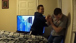 Broken tv prank Gone Horribly Wrong [upl. by Aivartal]