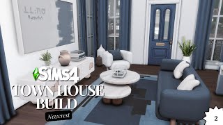 Part 2  Building a townhouse in The Sims 4 [upl. by Dita]