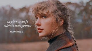 Taylor Swift  tolerate ithappiness transition — visualizer [upl. by Crin298]