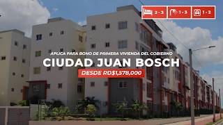 Como son los apartamentos en la Ciudad Juan Bosch  COMPRA APARTAMENTO EN SANTO DOMINGO RD [upl. by Venice]