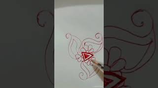 New red pencil stech mehndi designs 😍😍💖💖 Amazingtrendingvideoviral [upl. by Conti]