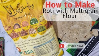 VIRSA Multigrain Flour Review HOW TO MAKE Roti with Virsa Multigrain Flour [upl. by Mieka]