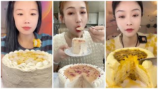 asmr VARIOUS FLAVORS CREAM CREPES EATING SHOW COMPILATIONS  Satisfying Mukbang asmr mukbang [upl. by Nwahsyd245]