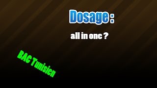 dosage all in one [upl. by Nalak]