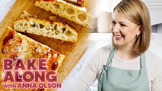 How to Make Focaccia Bread  Bake Along w Anna Olson [upl. by Nodab]