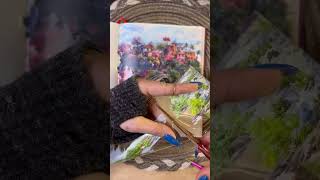 Waterfall Landscape ASMR Junk Journal creativejournal scrapbooking junkjournal scrapbookjournal [upl. by Aigneis]