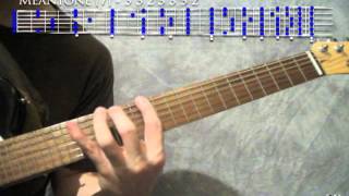 19tone meantone temperament guitar 3323332 [upl. by Alekehs]