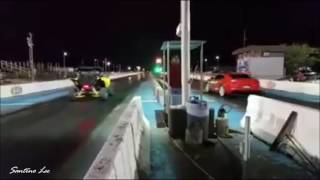 Yamaha Turbo YXZ1000R vs 2011 Camaro SS Drag Race [upl. by Kellby]