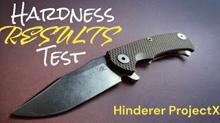 Hinderer Project X Magnacut Heatreat Rockwell Test [upl. by Eutnoj]