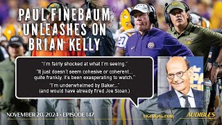 ESPNSEC Networks Paul Finebaum Shares Candid Impressions of Brian Kelly LSU Football [upl. by Kolosick]