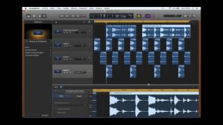 Cómo usar GarageBand Edición de audio cortar desplazar pegar fade inout [upl. by Leahcimsemaj]