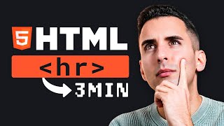 Cómo se usa la Etiqueta HR Línea horizontal en HTML [upl. by Ailedua]