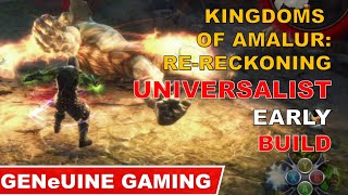 KINGDOMS OF AMALUR RERECKONING BUILD VERY HARD  UNIVERSALIST MIGHTFINESSESORCERY EARLY BUILD [upl. by Ellehcirt825]