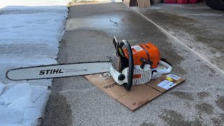 Stihl 044 Magnum First Test Run [upl. by Binni741]