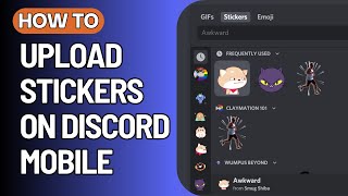 How to Upload Stickers on Discord 2024 [upl. by Sirovat275]