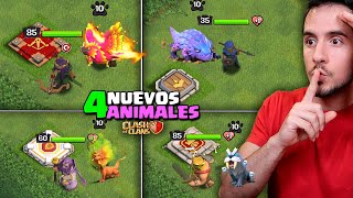 4 NUEVOS ANIMALES AYUNTAMIENTO 15  ACTUALIZACIÓN CLASH OF CLANS [upl. by Tezzil]