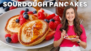 Homemade Sourdough Pancakes – Super Soft and Fluffy [upl. by Anilemrac]