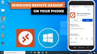 Using Windows Remote Desktop on your Phone [upl. by Ahsiakal]