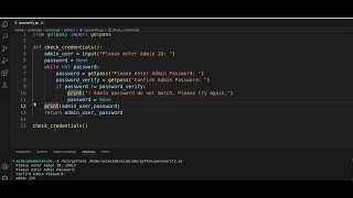 Admin Password Verify Tool In Python [upl. by Pacheco]