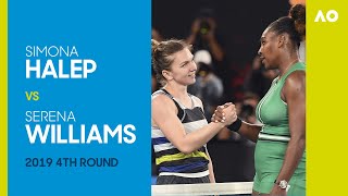 Simona Halep vs Serena Williams in an epic encounter  Australian Open 2019 Round 4 [upl. by Annaul]