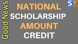 NSP Scholarship Amount Credit  National Scholarship Money Distribution Starts  Renewal Fresher [upl. by Onitsuaf]