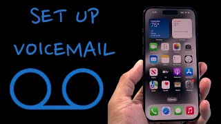 How To Set Up Voicemail on iPhone [upl. by Sidhu]