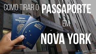 Como tirar o passaporte no CONSULADO BRASILEIRO EM NOVA YORK  Neru Meira USA [upl. by Llemert349]