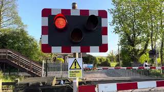 Crediton Station Level Crossing Devon Saturday 20042024 [upl. by Esiuol]