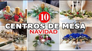 TOP 10 CENTROS de MESA y ARREGLOS de NAVIDAD 2024 [upl. by Mendelson]