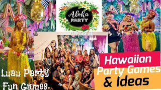 Aloha Hawaiian Luau Party Ideas amp Fun Adult Games I Home Party Ideas [upl. by Odelet]