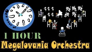 Megalovania Orchestra Cover 1 hour  One Hour of [upl. by Nelag]