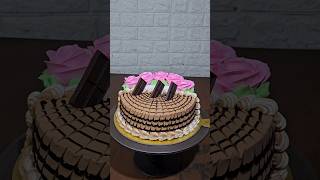 chocolate cake foodie recipe trending nandani vanillacakechocolatecakedecorating cakedesign [upl. by Jarita]