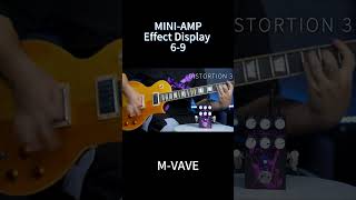 MVAVE MINIAMP Effector Effect Display 69 mvave guitar pedal electricguitar shortsvideo [upl. by Kopaz]