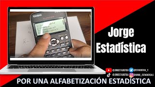 Calculando media y desviación estándar con Casio fx570LA X Guía paso a paso [upl. by Burnett]