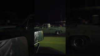 1986 f250 460 vs 1984 Chevy C10  Crazy Close Finish [upl. by Anisah]