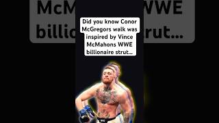 Conor McGregor stole this walk from Vince McMahon conormcgregor vincemcmahon ufc wwe memes [upl. by Eimam]