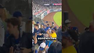 Vendor Starts Tossing Free Icecream Sandwiches At Fans [upl. by Bryn]